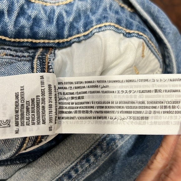 Hollister Overalls M Denim Distressed Low Rise Jeans Slouchy Pocket Vtg Inspired - Picture 11 of 13